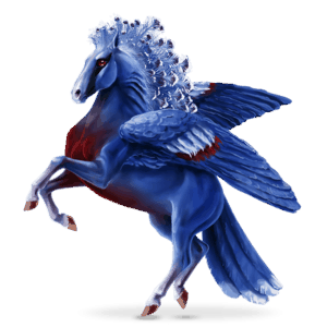 cavalo errante dos pássaros pomba-goura