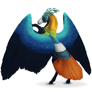 cavalo errante dos pássaros papagaio-cinzento-da-maurícia