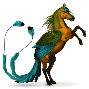 cavalo errante dos pássaros juruva